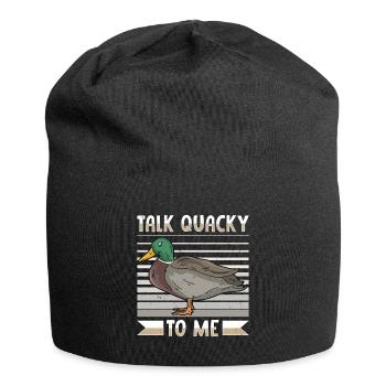 Canard colvert - Bonnet en jersey - noir - Devant