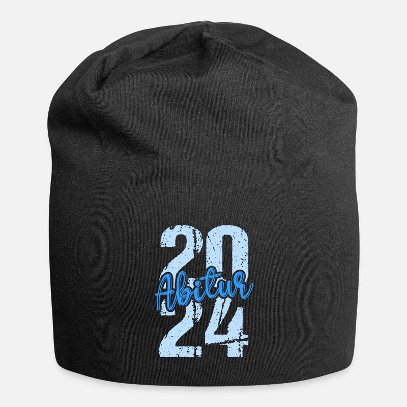 Abitur Junge Mädchen Abi Abitur 2024 - Jersey-Beanie - Schwarz