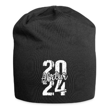 Abitur Junge Mädchen Abi Abitur 2024 - Jersey-Beanie - Schwarz - Vorne