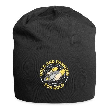 Bold And Panning For Gold Prospecting Miner Gold - Jersey Beanie - black - Front