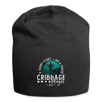 Cribbage Player A Short Story I Am Card Game Lover - Jersey Beanie - black - Front