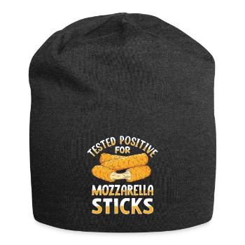 Mozzarella Sticks Käse - Jersey-Beanie - Anthrazit - Vorne