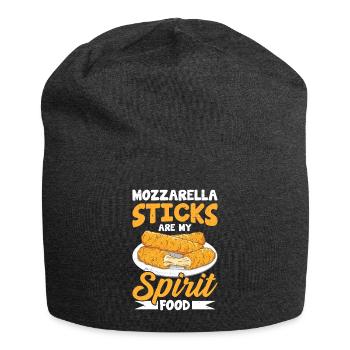 Mozzarella Sticks Käse - Jersey-Beanie - Anthrazit - Vorne