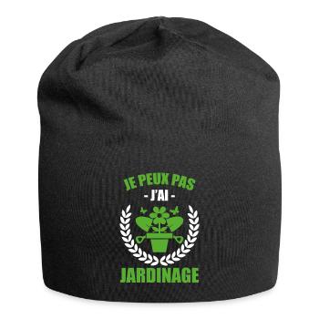 Ich kann nicht, ich habe Gartenarbeit - Jersey-Beanie - Schwarz - Vorne