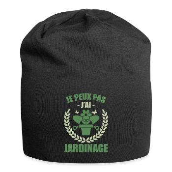 Ich kann nicht, ich habe Gartenarbeit - Jersey-Beanie - Schwarz - Vorne
