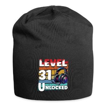 Gaming Birthday Level 31 Unlocked Gamer - Jersey Beanie - black - Front