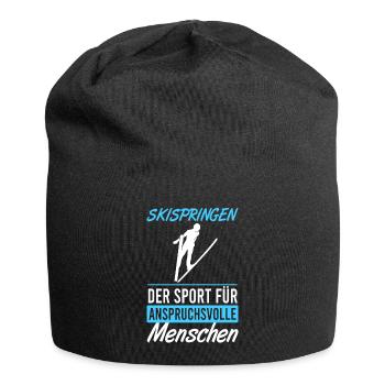 Leap for connoisseurs - Jersey Beanie - black - Front