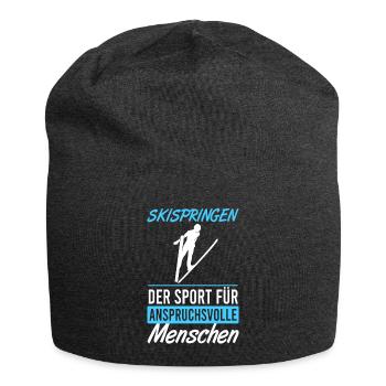 Leap for connoisseurs - Jersey Beanie - charcoal grey - Front