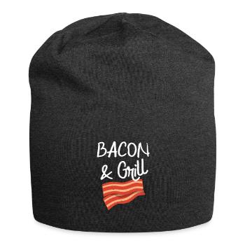 Bacon & Grill Fun Breakfast Bacon Lovers - Jersey Beanie - charcoal grey - Front