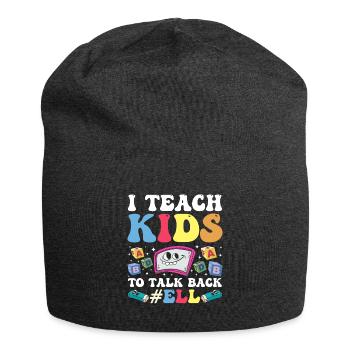 Englischlehrer Englischlerner ELL-Lehrer - Jersey-Beanie - Anthrazit - Vorne