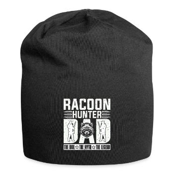 Racoon Hunter Dad The Idol The Myth Loves Hunting - Jersey Beanie - black - Front