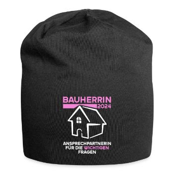 Contact person for important questions Client 2024 - Jersey Beanie - black - Front