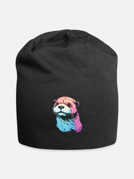 Otter - Jersey-Beanie - Schwarz