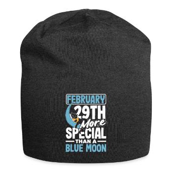 Le 29 février, plus spécial qu’un saut de la lune bleue - Bonnet en jersey - charbon - Devant