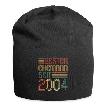 Best husband since 2004 20th wedding anniversary - Jersey Beanie - black - Front