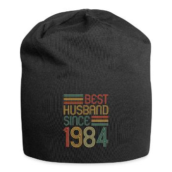 Meilleur mari depuis 1984 40e anniversaire de mariage - Bonnet en jersey - noir - Devant