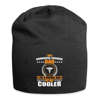 Papa ingénieur biomédical - Bonnet en jersey - noir - Devant