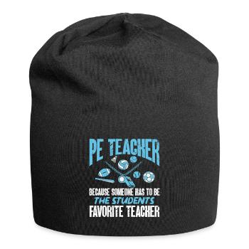 Sportlehrer Sport Lehrer Sportunterricht - Jersey-Beanie - Schwarz - Vorne
