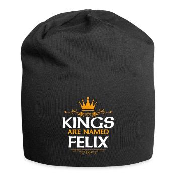 Felix - Jersey Beanie - black - Front