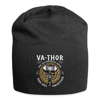 Vathor - Father's Day Father's Day Gift Viking - Jersey Beanie - black - Front