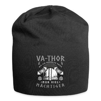 Vathor - Father's Day Father's Day Gift Viking - Jersey Beanie - black - Front