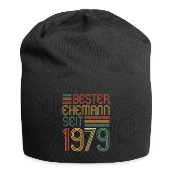 Best Husband Since 1979 45th Wedding Anniversary - Jersey Beanie - black - Front