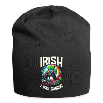 Irish I Was Gaming St Patricks Day Video Gamer - Jersey Beanie - black - Front