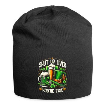 Tais-toi Liver Tu vas bien Fête irlandaise de la Saint-Patrick - Bonnet en jersey - noir - Devant