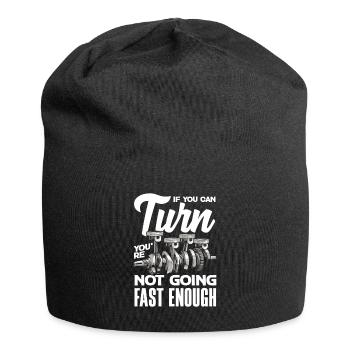 Lustiges Autorennen Auto Rennen Geschenk - Jersey-Beanie - Schwarz - Vorne
