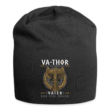 Vathor - Father's Day Father's Day Gift Viking - Jersey Beanie - black - Front