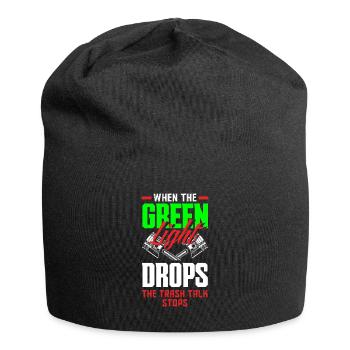 Lustiges Autorennen Auto Rennen Geschenk - Jersey-Beanie - Schwarz - Vorne