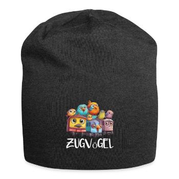 Zugvögel Vogel Vögel Niedlich und Lustig - Jersey-Beanie - Anthrazit - Vorne