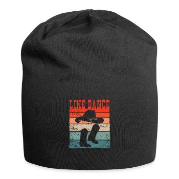 Line Dance Dancing Retro | Line Dance - Jersey Beanie - black - Front