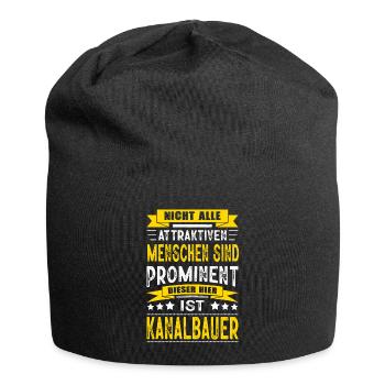 Nicht Alle Menschen Sind Prominent Kanalbauer - Jersey-Beanie - Schwarz - Vorne