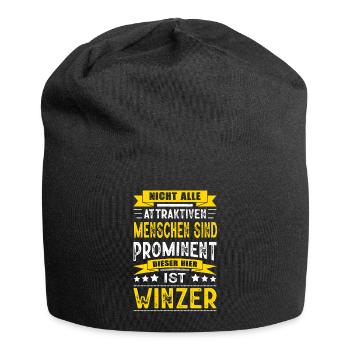 Nicht Alle Menschen Sind Prominent Winzer - Jersey-Beanie - Schwarz - Vorne