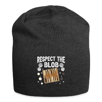 Board Game Funny Backgammon - Jersey Beanie - charcoal grey - Front