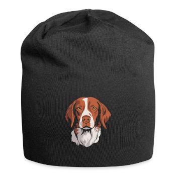 Brittany Spaniel - Jersey Beanie - black - Front