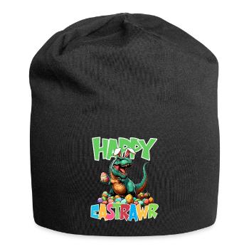 Dinosaure Trex garçons panier de Pâques lapin de Pâques joyeux - Bonnet en jersey - noir - Devant