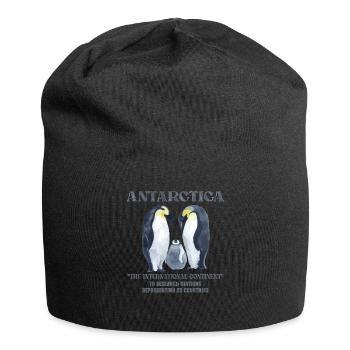Antarctique - Le continent international - Bonnet en jersey - noir - Devant