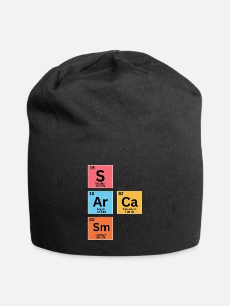 Sarcasm - Periodic Table - Jersey Beanie - black