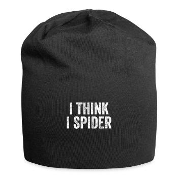Je pense que j’araignée Denglish - Bonnet en jersey - noir - Devant
