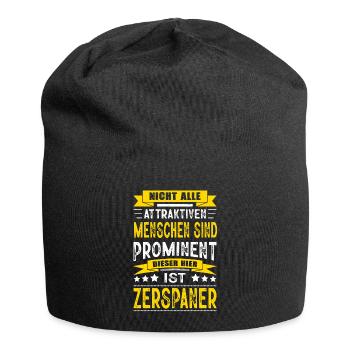 Nicht Alle Menschen Sind Prominent Zerspaner - Jersey-Beanie - Schwarz - Vorne