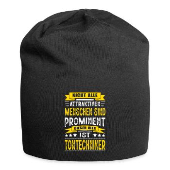 Nicht Alle Menschen Sind Prominent Tontechniker - Jersey-Beanie - Schwarz - Vorne