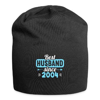 Best husband since 2004 20th wedding anniversary - Jersey Beanie - black - Front