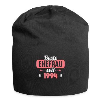 Best wife since 1994 30th wedding anniversary - Jersey Beanie - black - Front