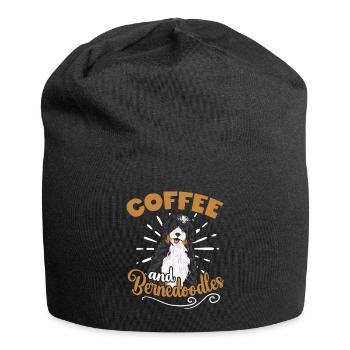 Chien Bernedoodle - Bonnet en jersey - noir - Devant