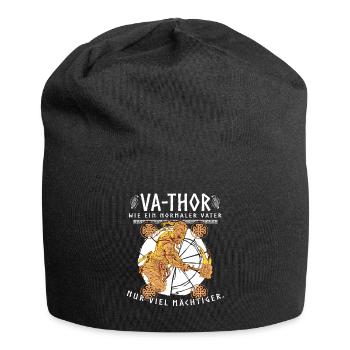 Vathor - Father's Day Father's Day Gift Viking - Jersey Beanie - black - Front