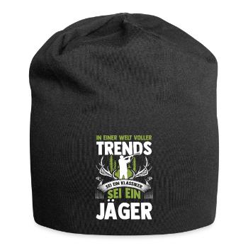 Hunting Hunting Deer Hunting Wild Boar Hunting Hunter - Jersey Beanie - black - Front