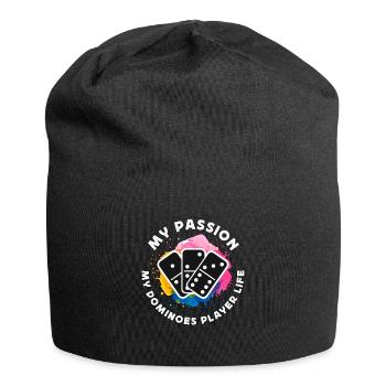 Dominoes Player My Passion My Classic Dominoes - Jersey-Beanie - Schwarz - Vorne