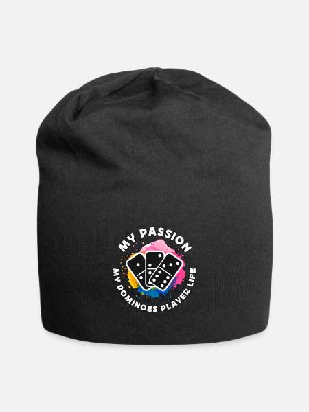 Dominoes Player My Passion My Classic Dominoes - Jersey-Beanie - Schwarz